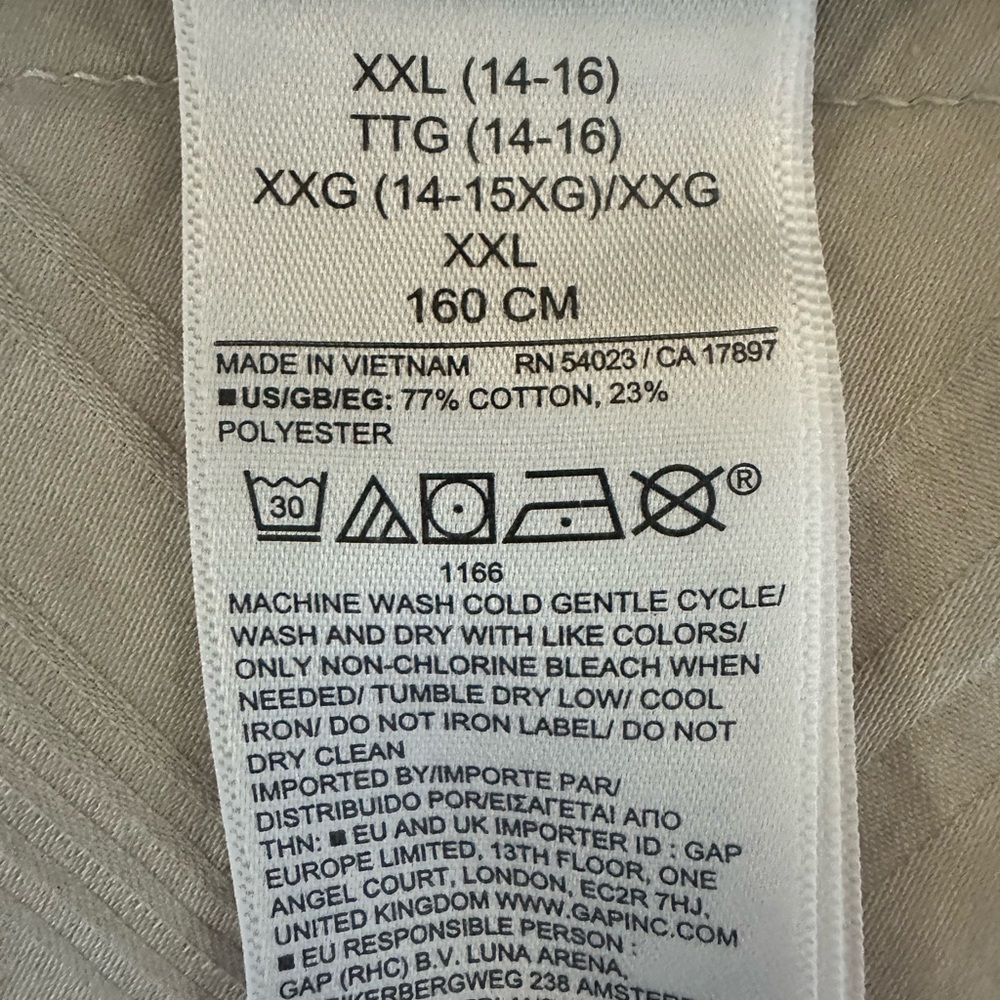 GAP Teen Shark Fin Greywash Joggers- NWOT - Picture 6 of 9
